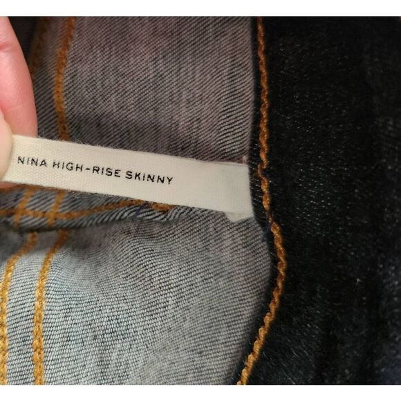 Rag & Bone Nina High-rise Skinny Jeans in Clearcoat Size 28 - Picture 6 of 7